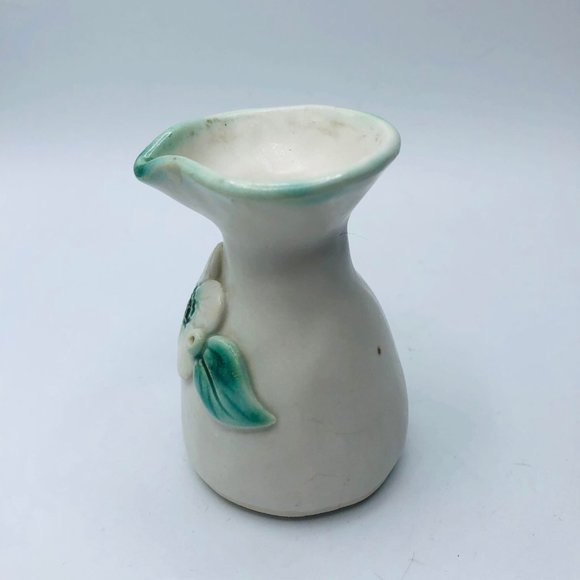 Pair of vintage handcrafted pottery pitcher vases mushrooms - Picture 3 of 11